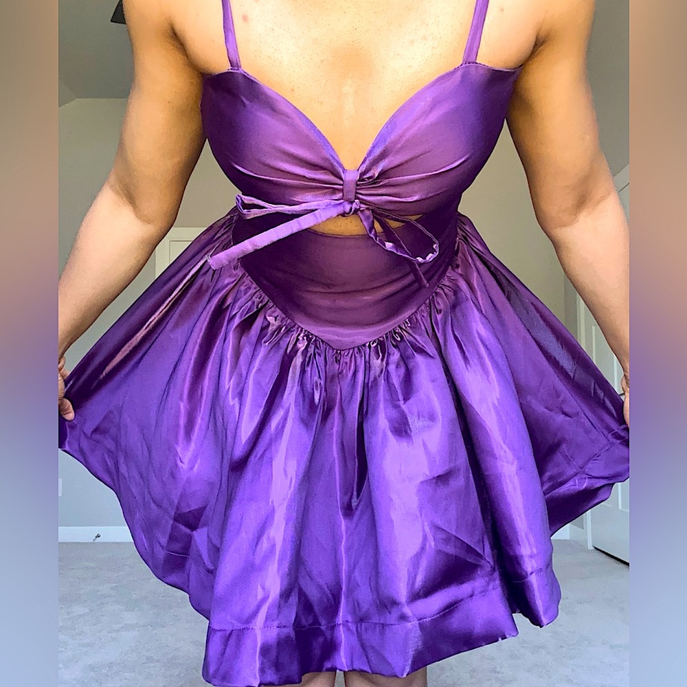 Purple Customized Occassion Dress
